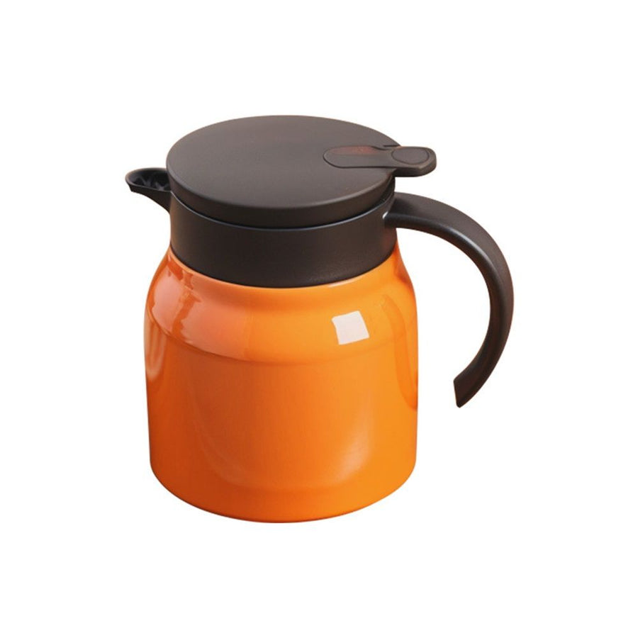 Thermal Coffee Tea Pot with  27 OZ, Small Coffee Thermo Travel with Removable Stainless Steel Filter for Hot Drinks,(Orange)