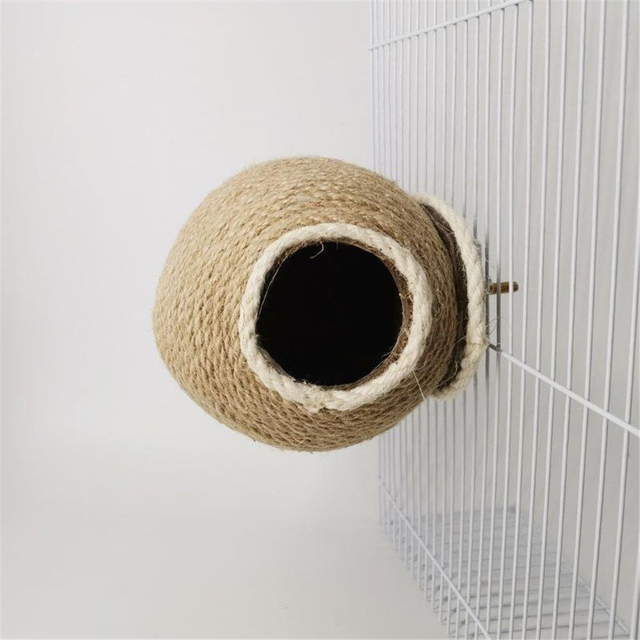 Bird Breeding Nest Warm Rope Bed House for Small Medium Bird Parrot Parakeet Conure Cockatiel Canary Finch Lovebird Budgie ( 13cm)