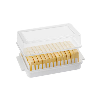 Butter Slicer Cutter, Stick Butter Container Dish with Lid for Fridge, Easy Cutting Kitchen Butter Storage Type （small）