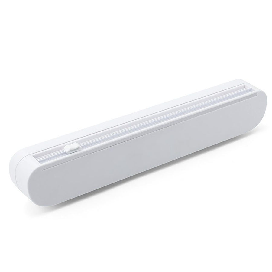 Plastic Wrap Dispenser With Cutter, Reusable Cling Film Dispenser, Cling Wrap Dispenser With Slide Cutter, Also For Aluminum Foil, Tin Foil, Baking Paper