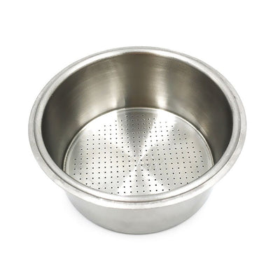 51mm Filter Basket Stainless Steel Portafilter Basket Espresso Handle Basket Compatible with  Espresso Maker,Double Cup Filter Basket Replacement(2 Cup)