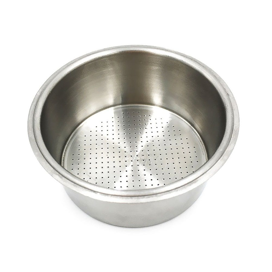 51mm Filter Basket Stainless Steel Portafilter Basket Espresso Handle Basket Compatible with  Espresso Maker,Double Cup Filter Basket Replacement(2 Cup)
