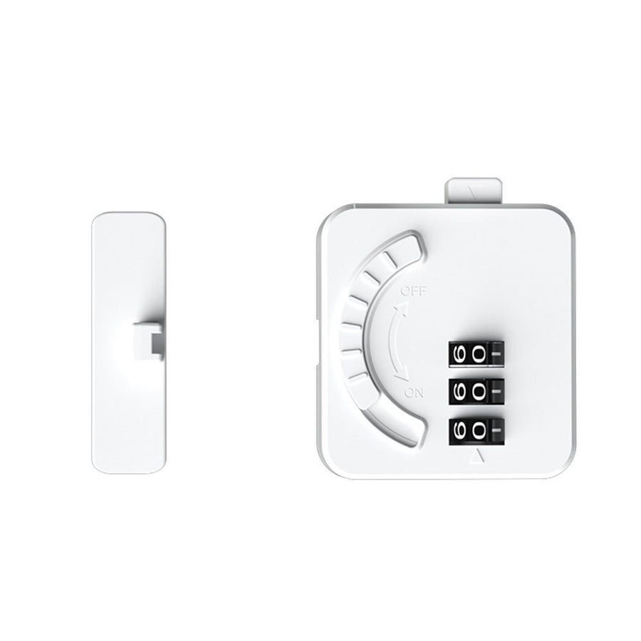 2 Pack Multi functional child safety lock, home baby protection drawer lock, refrigerator lock, baby password lock, flat lock （Flat password lock）White