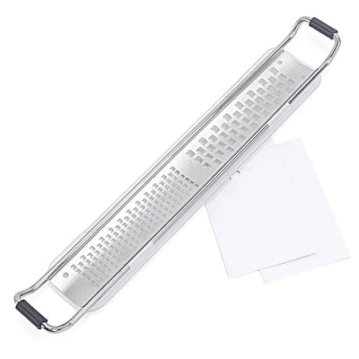 Stainless Steel Ultra Fine Cheese Grater Great for Hard Cheeses, Chocolate, Nutmeg, and Lemon Zest - Kitchenware