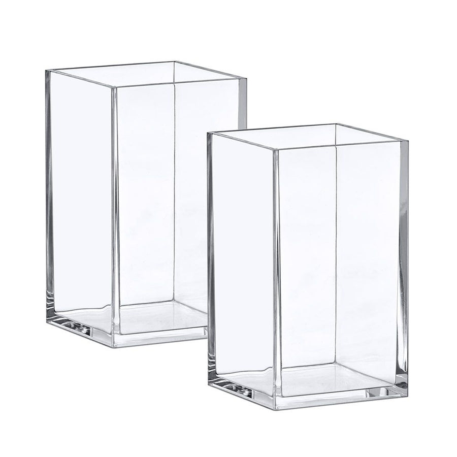 2-Pack Pen Holder, Acrylic Pen Holder, Clear Plastic Organizer for Office Supplies, Perfect Office Desktop Storage Solution for Pencils, Pens, Markers, Scissors, and More