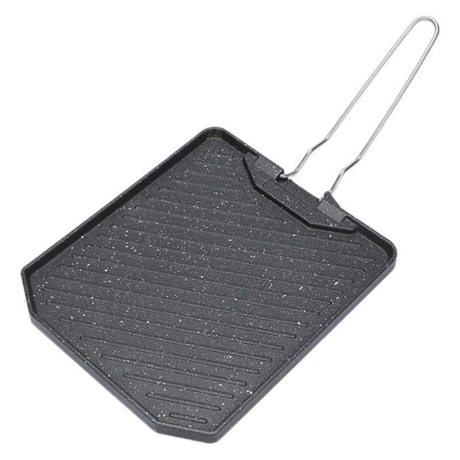 Easy to Nonstick Frying Pan Cooking Pans Metal Camping Meat Grilling Suitable for Students and Busy Families FryingPortable baking tray