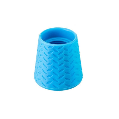 Portable Outdoor Dog Shower, 2-Pcs Silicone Bottle Attachment Shower Head, Grooming Tool for Dogs Cats, Travel Bathing Gear, Hiking Beach Camping Pet Accessories for Mud Sand Dirt Removal（blue）