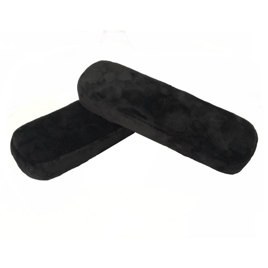 Thick Armrest Pads - Foam Office Chair Arm Pads - Arm Rest for Desk Chair & Gaming Chair Armrest Pads - Chair Arm Covers - Elbow Support (Set of 2) (Black)