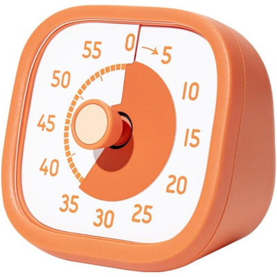 Visual Timer for Kids - 60 Minute Visual Kids Timer for Classroom Home Office, Countdown Timer for Cooking Teaching Working Meeting (Orange)