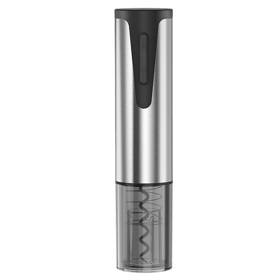 Rechargeable Wine Opener by   Stainless Steel Shell, Cordless Corkscrew & Cork Remover, Gifts for Wine lover- Silver