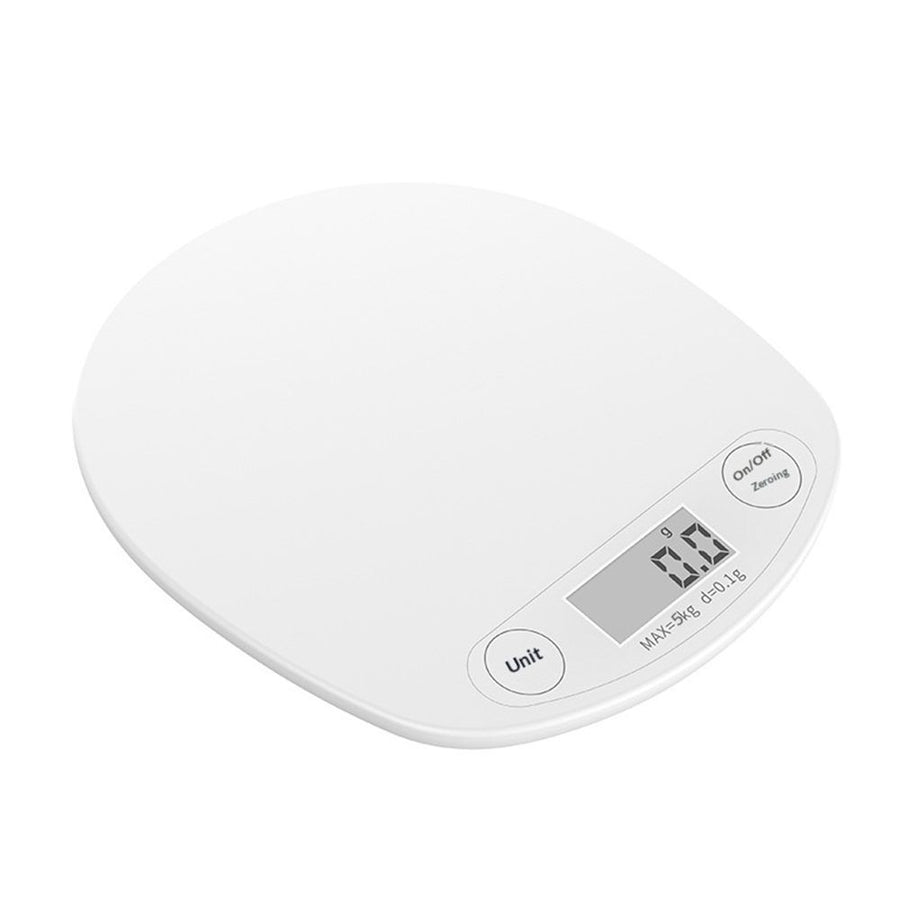 Digital Food Scale, Multi-Functional Kitchen Appliance, Precise Weight Measuring and Portion Control, Baking and Cooking Made Simple, White