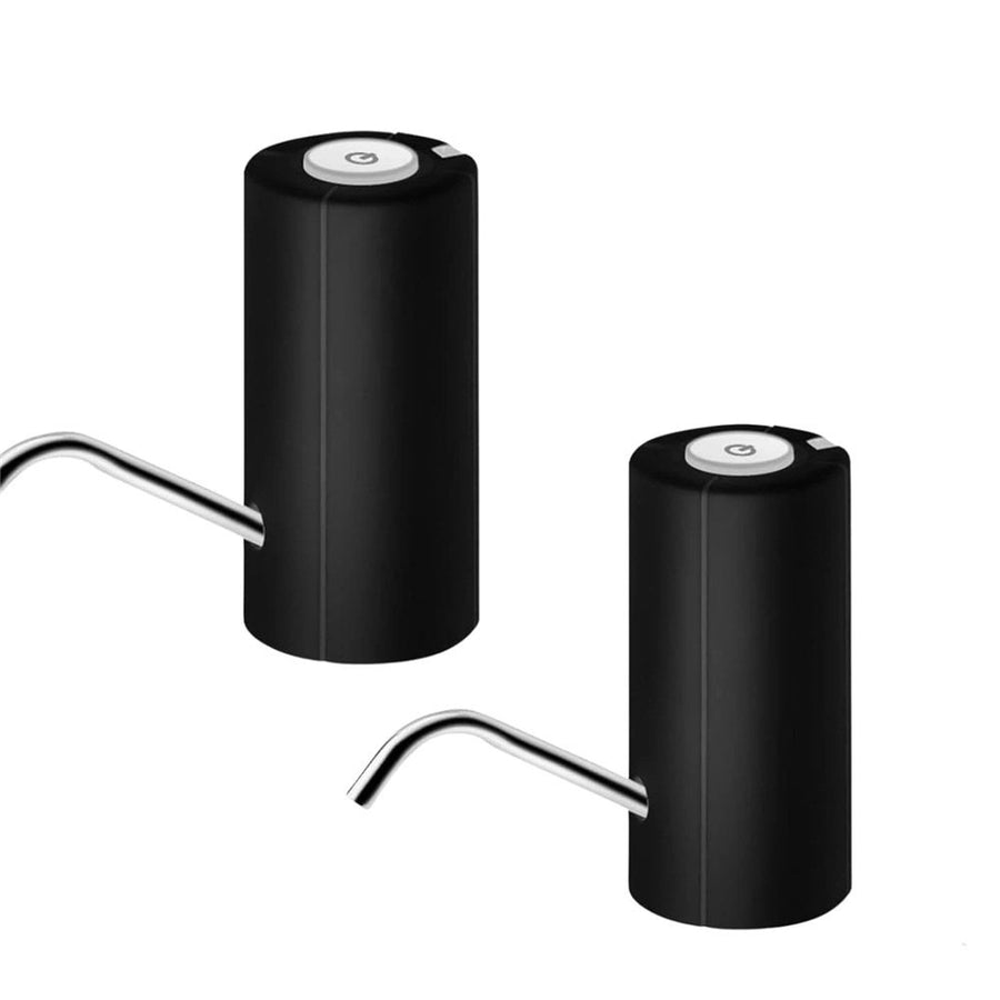 2 pack Water Dispenser for 5 Gallon Bottle,Portable Water Bottle Pump with USB Charging,Automatic Switch Electric Portable Water Dispenser for Home Kitchen Room Camping, Black
