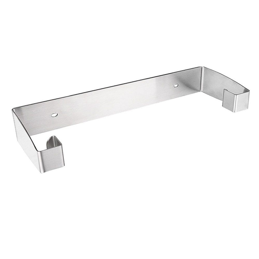 ONE Hand Tear Paper Towel Holder Under Cabinet Adhesive Installation stainless steel Paper Towel Holder (Silver)