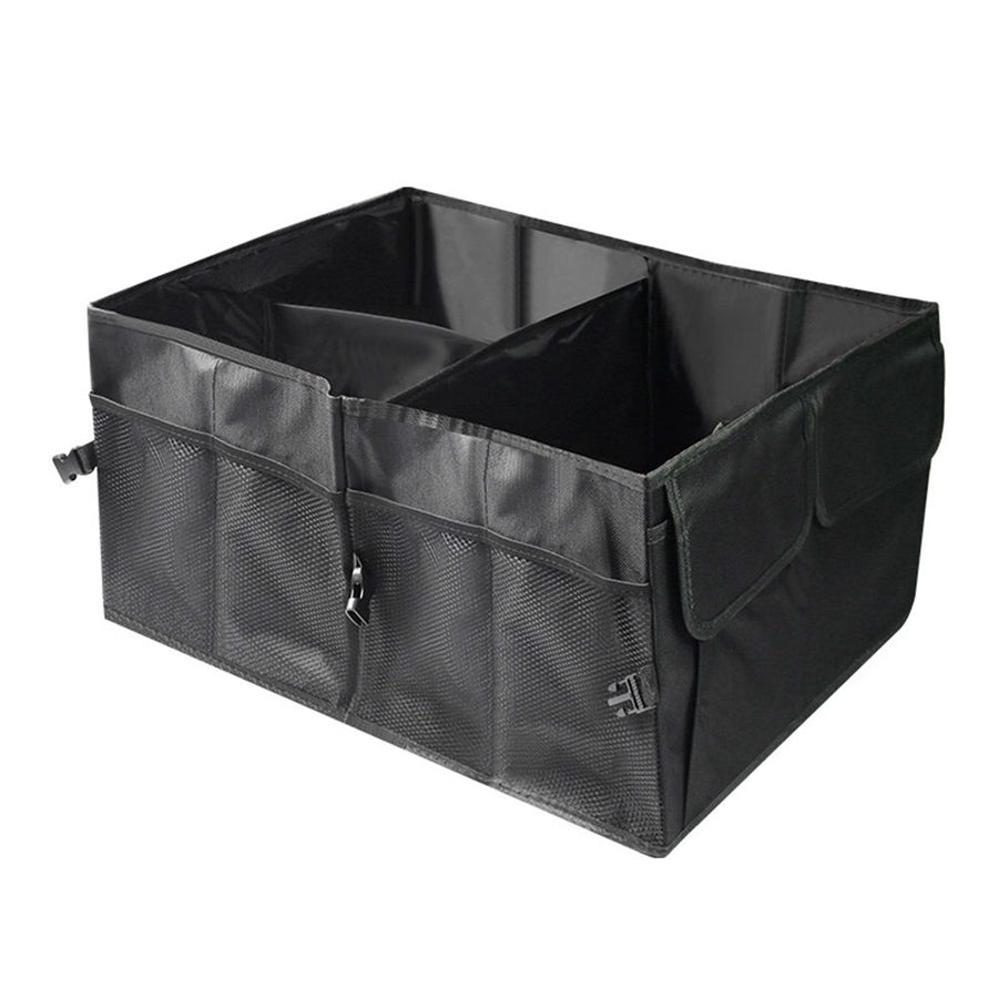Trunk Organizer for Car, MultiCompartment Car Storage,Foldable trunk storage box Car storage box Black