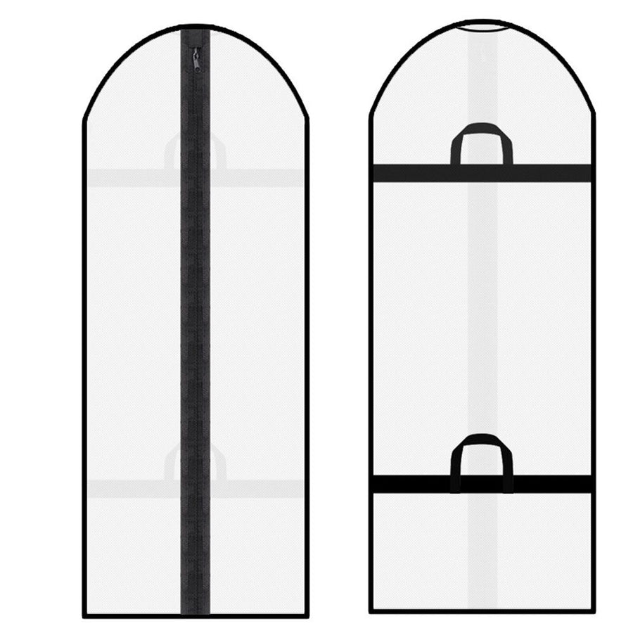 2pcs Clothing bag for hanging clothes, clothing bag for storing in the closet, white suit cover dust bag, jacket (white)