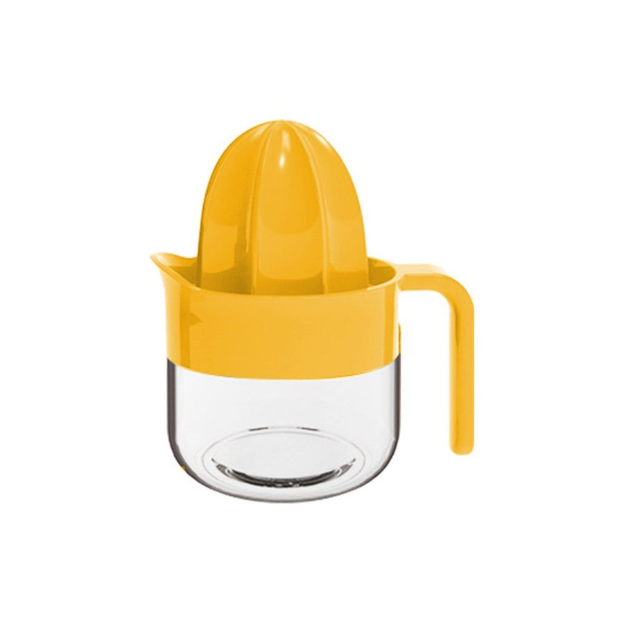 Citrus Juicer ,Yellow – Manual Juicer with Measuring Cup, Dual Reamers, Dishwasher Safe, Compact Storage (Yellow 250ml-)