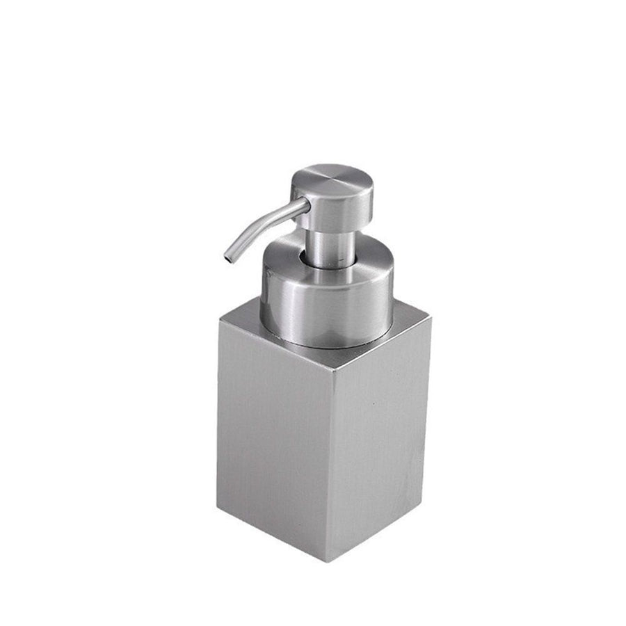 Rust Proof Stainless Steel Pump Refillable for Bathroom and Kitchen Soap Dispenser for Essential Oils, Liquid, Lotions（silvery 200ml）