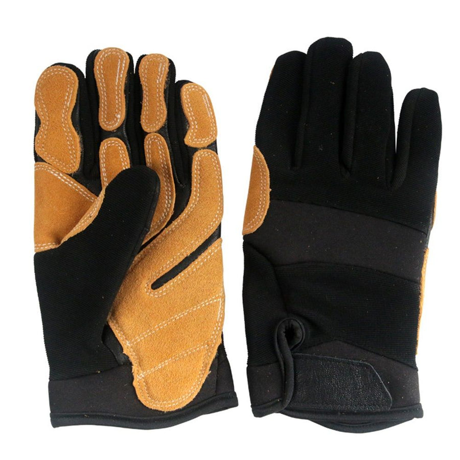 Work Glove,  Fomfortable, Durable, Safety Gloves, Farm, DIY, Landscaping, Ranch, Construction, Carpentry, Mechanics -tawny
