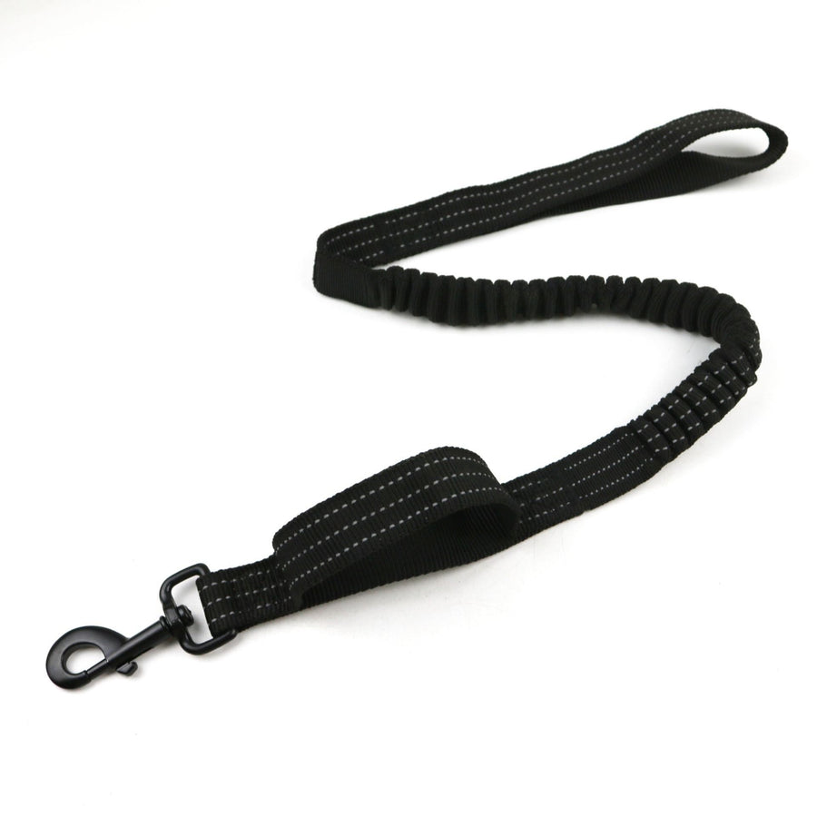 Dog Leash Heavy Duty,  2 Padded Handle, Metal Carabiner Clip, Car Seatbelt, Strong No Pull Leash for Medium Large  Dogs,black