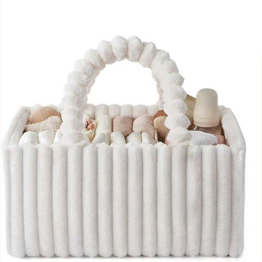 Mommy Bag with Advanced Sense, Lightweight and Large Capacity for Mother and Baby, Portable and Suitable for Women to Go Out with Diapers and Dampness Storage Bag（white）
