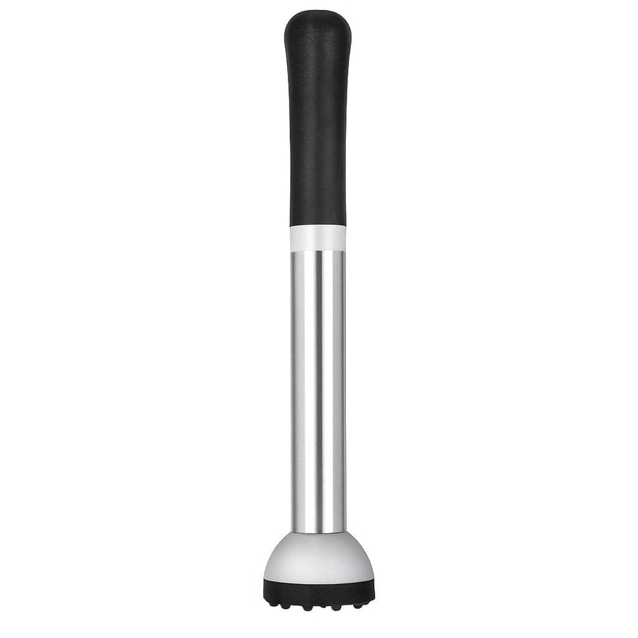 for Cocktails Stainless Steel Drink Muddler Bartender Accessories Lemon Smasher for Home Bar Tool Ice Crusher for Mojitos Fruit Drinks（21.2*4cm）