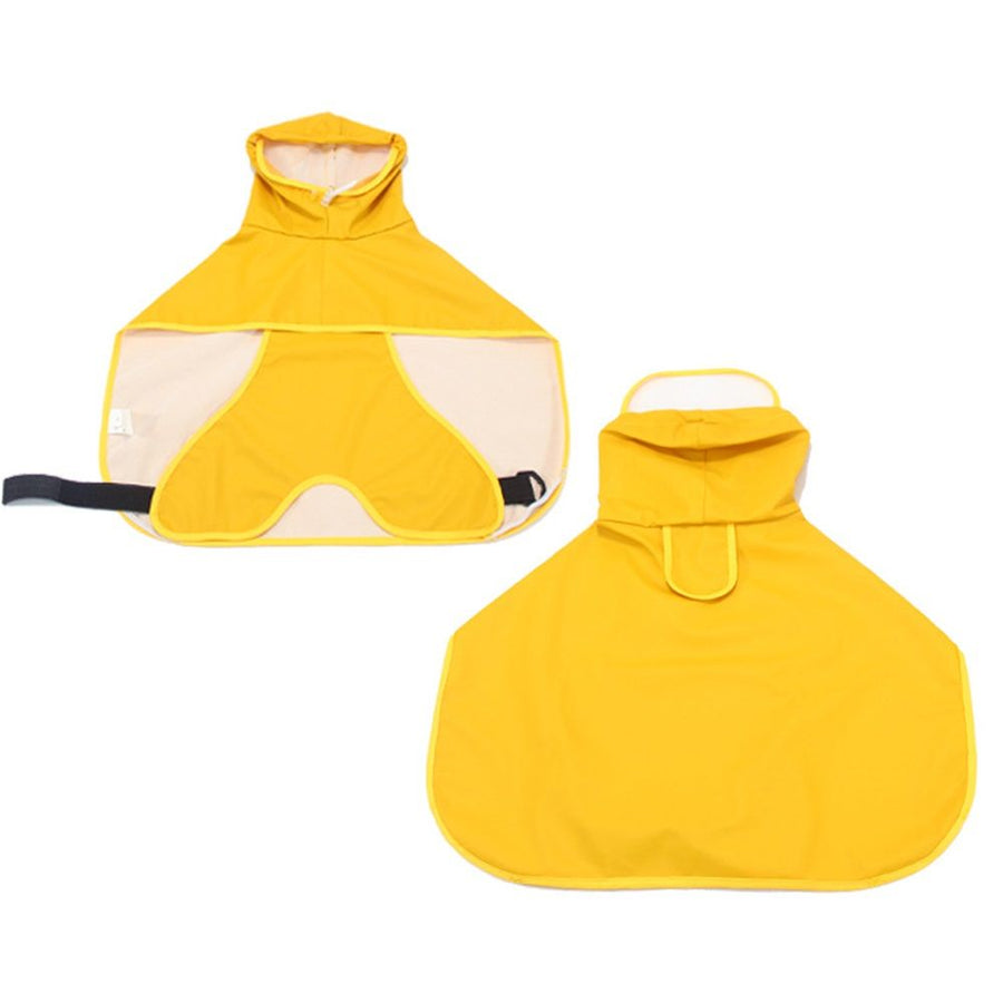 Waterproof Dog Raincoat, Adjustable Reflective Dog Rain Coat with Hoodie,Rain Jacket Dog Poncho Slicker  for Small Medium Large Dogs (L, Yellow)