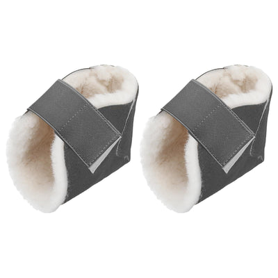 Pressure Sores Pads Soft Foot Cushions Pad Protectors Adjustable Foot Pillows with Securing Strap for Bed Sore Ankle Ulcers(2pcs Dark Grey)