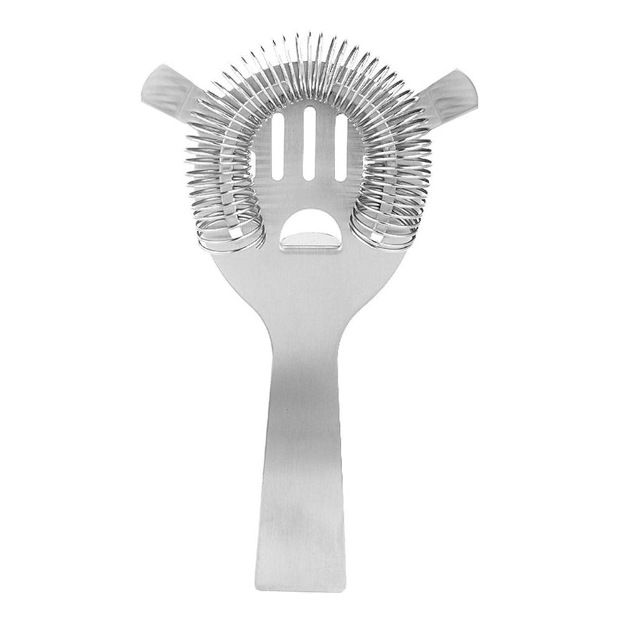 2 pack Cocktail Strainer for Drinks, Bar Strainers for Bartending, Martini Strainer for Boston Shaker Mixing Glass, Bartender Hawthorne Strainer w/Removable Spring– Stainless Steel, Silver