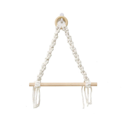 2 pack Boho Paper Towel Holder - Paper Towel Hanging for Kitchen Bathroom,Wall Mount Rope, Roll Napkin Holders Decoration