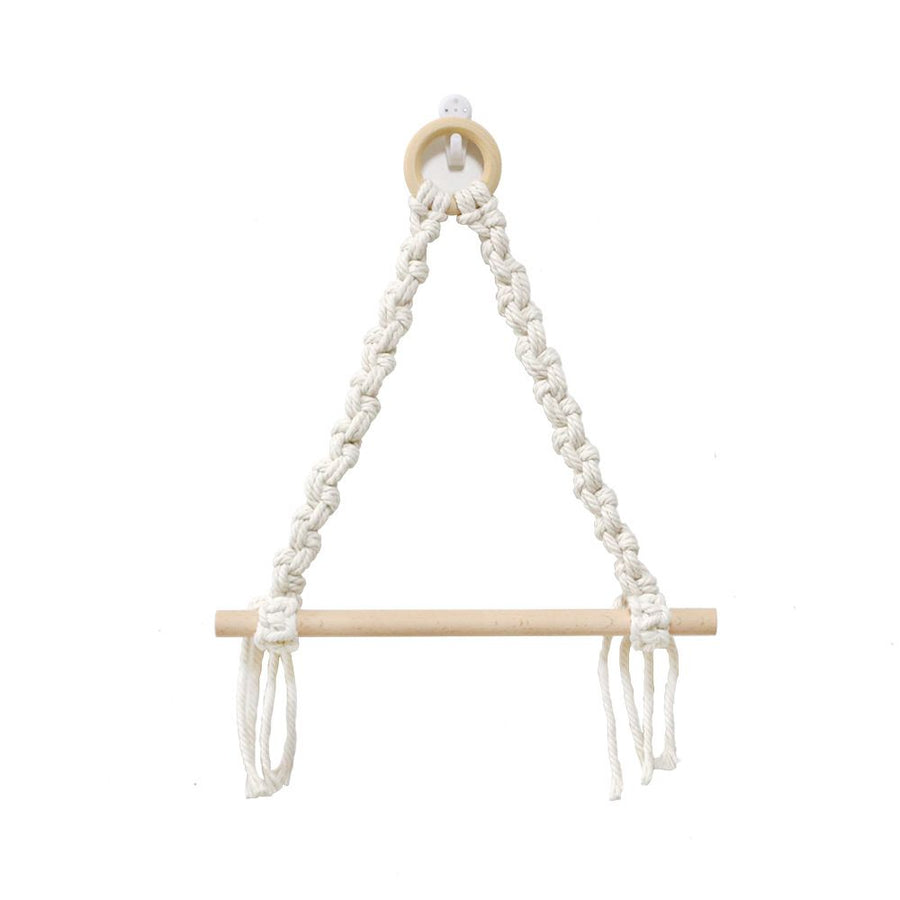2 pack Boho Paper Towel Holder - Paper Towel Hanging for Kitchen Bathroom,Wall Mount Rope, Roll Napkin Holders Decoration