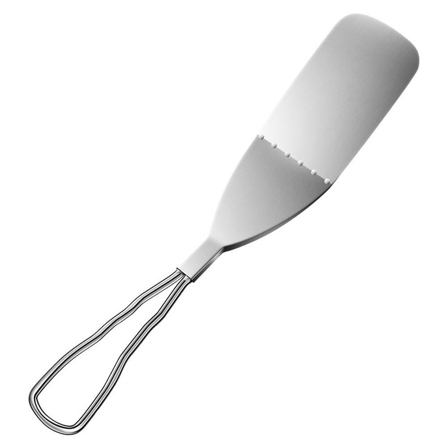 Handle Flexible Grill Turner/Spatula, Easy Grip Ergonomic Handle Turning Kitchen Gadget Serve Turner（silvery）