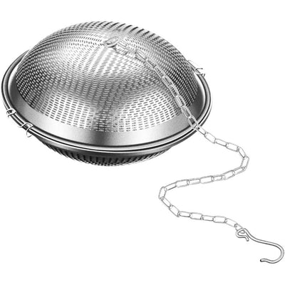 2 pack Kitchen Mesh Ball Tea Infuser, Stainless Steel Mesh, For Loose Leaf Tea and Spices, 3.14 in（silvery）