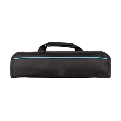 Chef Knife Roll Bag - 12-Pocket Chefs Case for Kitchen Knives and Utensils, Lightweight Stain-Resistant Waxed Nylon Chef Knife Bag - Knives Not Included (Black)