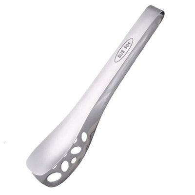 25 cm Perforated Serving Tong,for Home Parties Weddings Daily Use Comfortable Long Handle Lightweight Silver