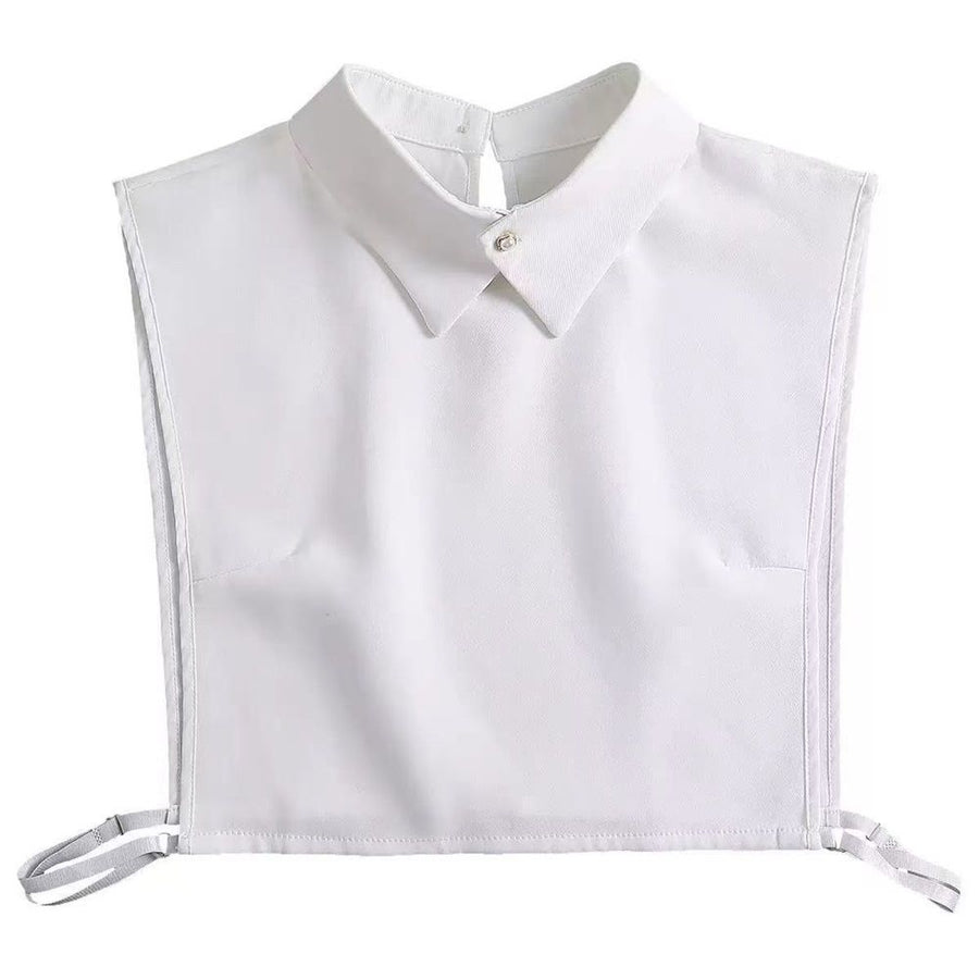 2 pack Detachable Pointed White Collar Fake Collar Falsos para Mujer Half Shirts for Women Layering（White）