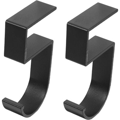 4 Packs Purse Hook Clutch Holder Handbag Hanger for Table Desk Side Table Portable Practical Hook（black）