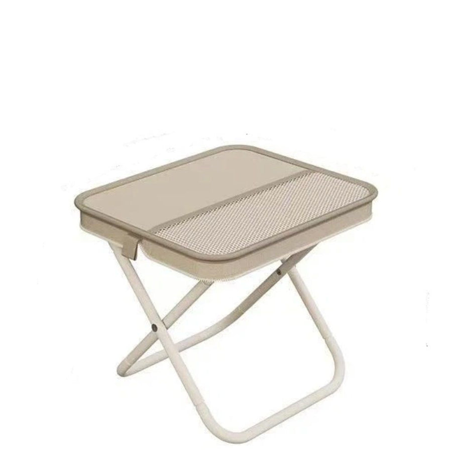 Portable Stool, 9.84 Inch Small Folding Stool for Adults, Camping Stools for Hiking and Fishing, Hold Up to 220 LBS