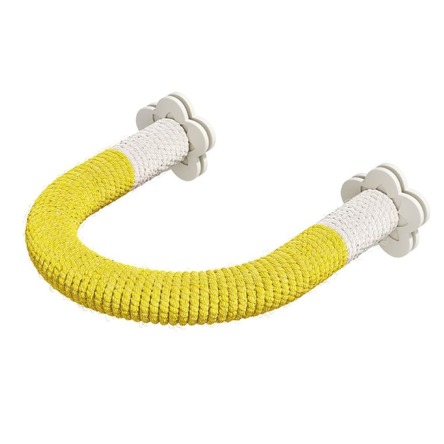 2 pack Bird Stand U Shape Hemp Rope Wood Parrot Perches for Small Birds, Macaw Cockatiels Love Birds Finches,Bird Training Educational Stand Toys (M)