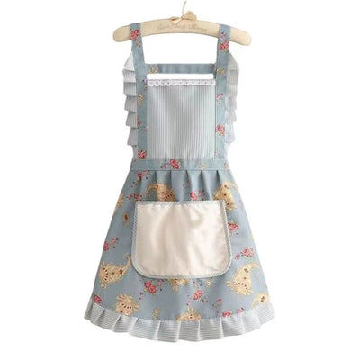 Fashion Womens Cooking Baking Apron | Ladies, Woman, Kitchen Chef Aprons with Pocket,Cute Floral Apron,Kitchen Chef Apron,Suitable for Kitchen Cooking