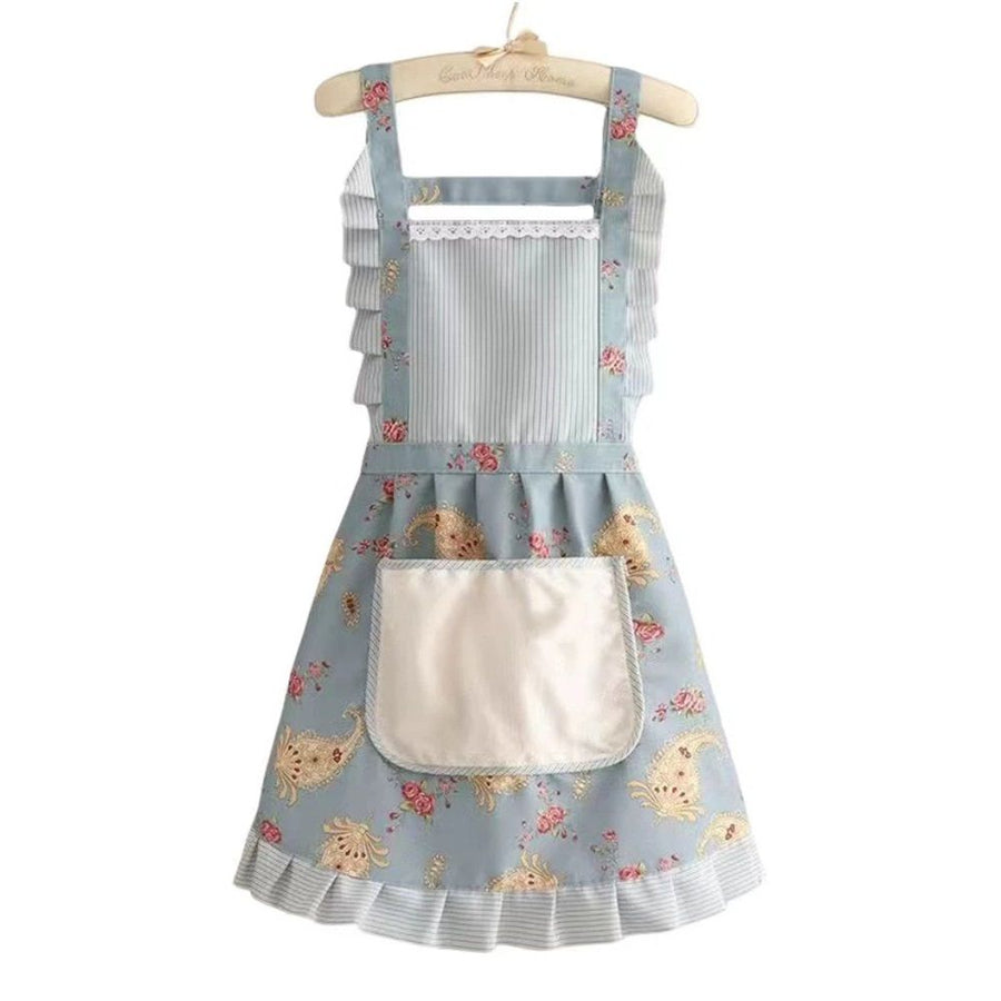 Fashion Womens Cooking Baking Apron | Ladies, Woman, Kitchen Chef Aprons with Pocket,Cute Floral Apron,Kitchen Chef Apron,Suitable for Kitchen Cooking