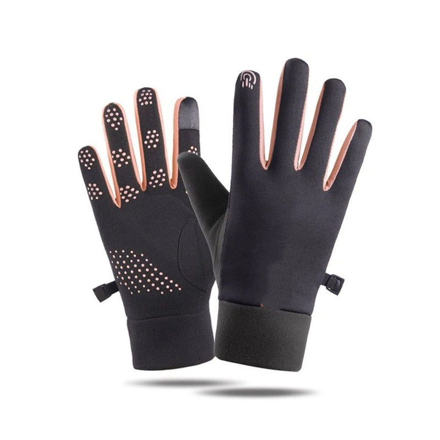 2 pairs Women's Sun Protection Touchscreen Driving Gloves,for Boys Girls Aged Cycling Running glove（gray pink）