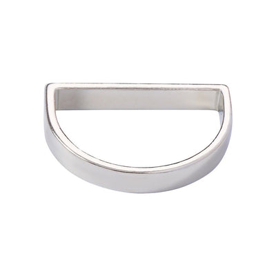20 Pcs Silver Napkin Rings - Napkin Ring(Semicircle) Stainless Steel Napkin Rings for Table Settings Wedding Christmas Party Dinner Table