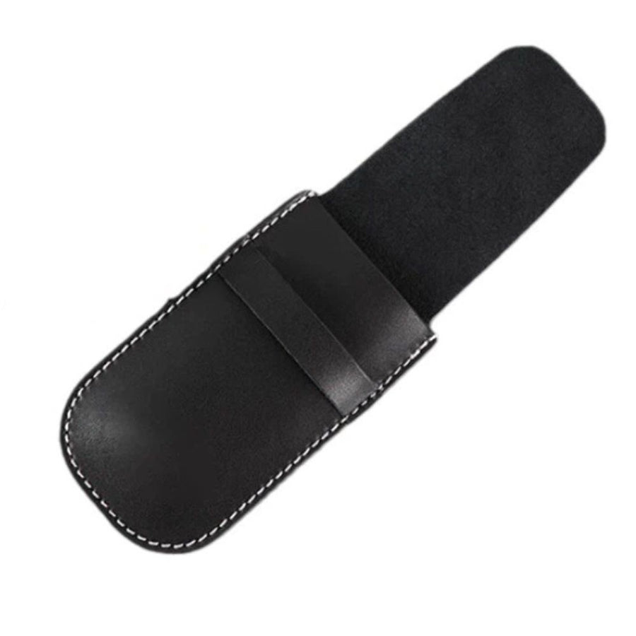 PU Leather Watch Pouches Portable Single Watch Travel Case Travel Bag For Travelling Business Trip (Black,only bag)