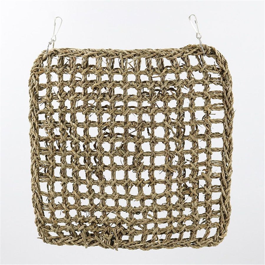 Bird Foraging Wall Toy - Climbing Rope Net for Parakeet, Cockatiel, Finch, Parrot - Durable, Non-Toxic Bird Toy - Indoor, All Ages, 30*30cm