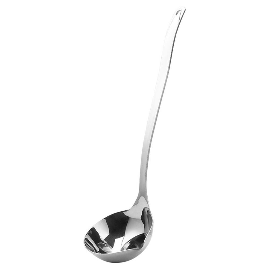 Oil Separating Stainless Steel Soup Ladle/Grease Trap Long Spoon/Fat Separator Serving Spoon/Healthy Lifestyle/Kitchen Accessory