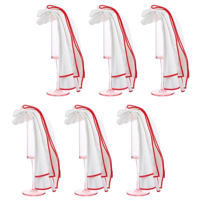 6 Pcs Wine Glass Polishing Cloths Large Microfiber Cleaning Cloths 23.6 x 15.7 Inch Lintless Towels for Drying Wine Glasses Cleaning Window Stemware Dishes Glassware,Only Wine Glass Polishing Cloths