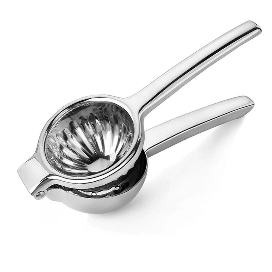 Lemon Squeezer Stainless Steel with Premium Quality Heavy Duty Solid Metal Squeezer Bowl - Large Manual Citrus Press Juicer and Lime Squeezer Stainless Steel