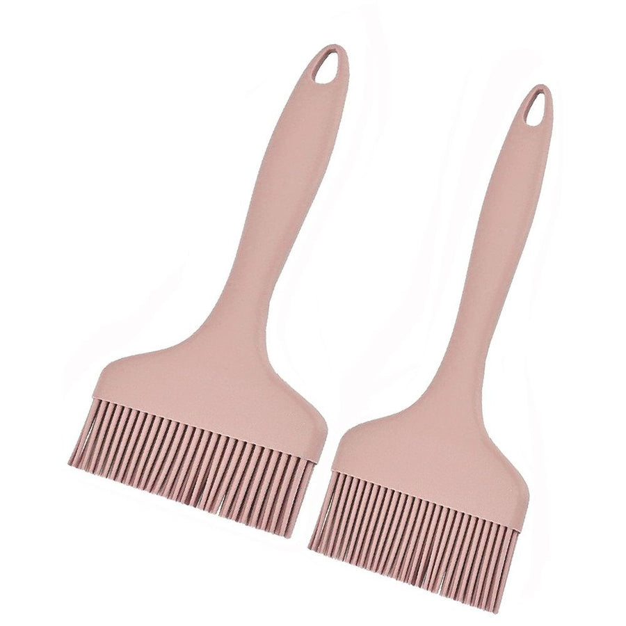 Silicone Basting Pastry Brush: Set of 2 Heat-Resistant Brushes for Cooking, Baking, Grilling, and Spreading Oil or Butter - Dishwasher-Safe