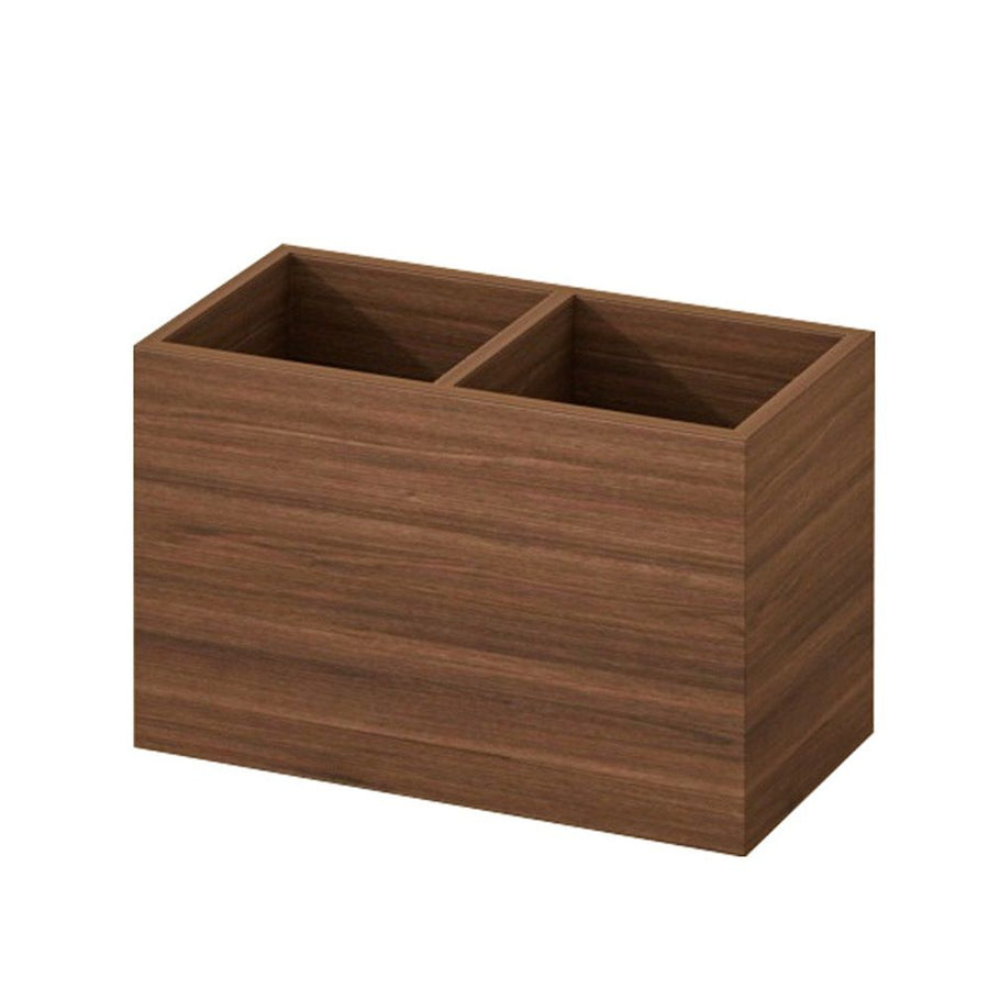 Wooden Pencil Holder (Double Slots)Wooden Kitchen Utensil Holder Organizer for Counter or Countertop
