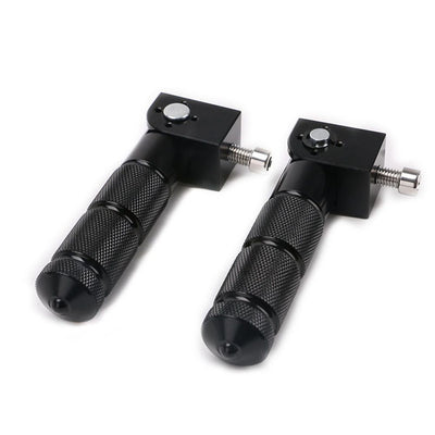 Universal Motorcycle Bicycle Folding Foot Pegs 90 Degree Foldable Electric Motorbike For Passenger Footrests Rearsets Rear Set Footpegs foot Rest Pedals M8 Install Bolts